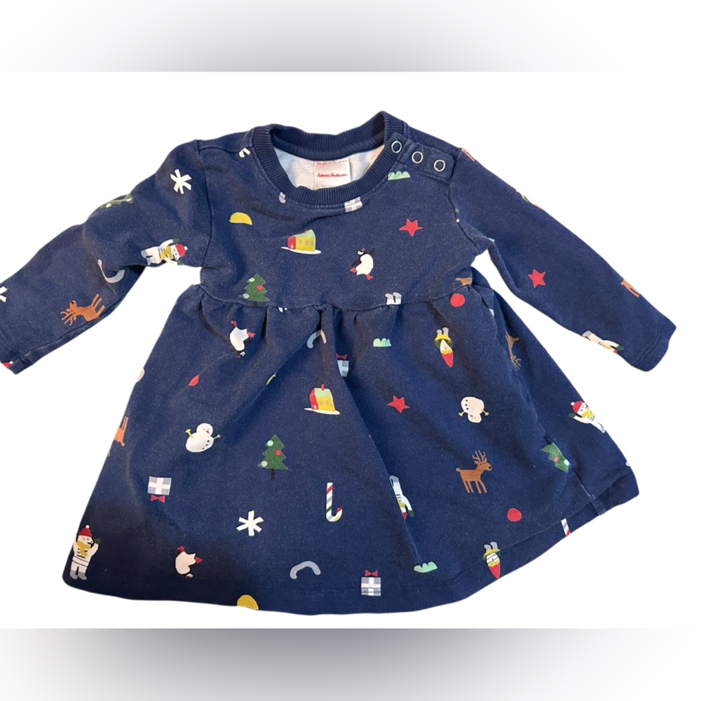 Hanna Andersson holiday dress 12-18 months sweater